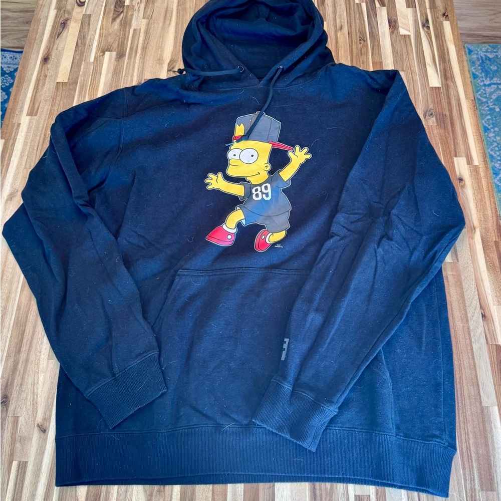 Black Neff Bart Simpson Graphic Hoodie